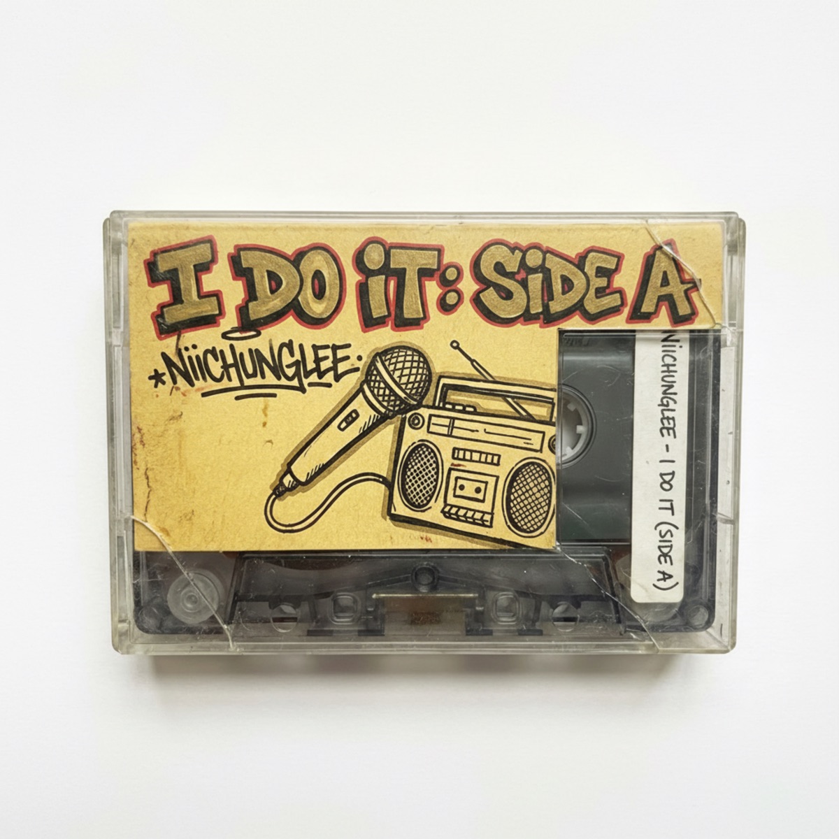 Official cassette artwork for I DO IT: SIDE A